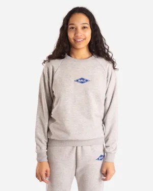 Raglan Crewneck - Light Grey Melange