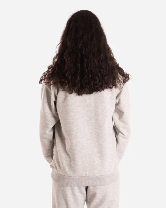 Raglan Crewneck - Light Grey Melange
