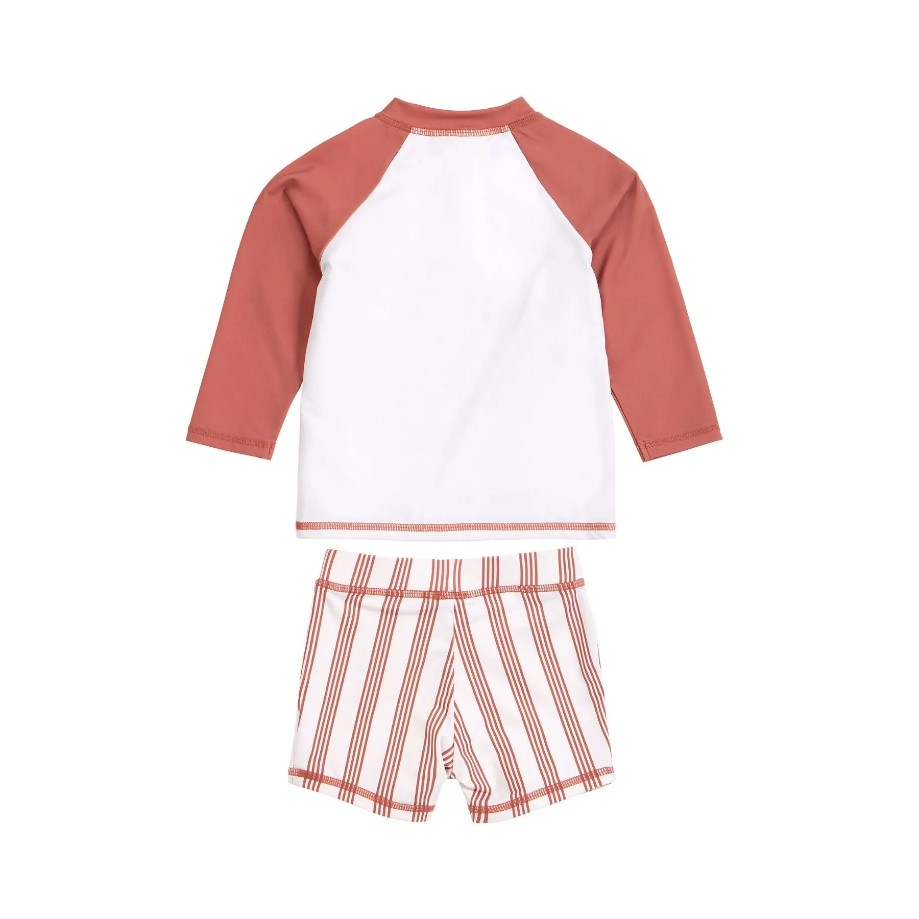 Raglan Rashguard   Swim Short Set, Palm Tree