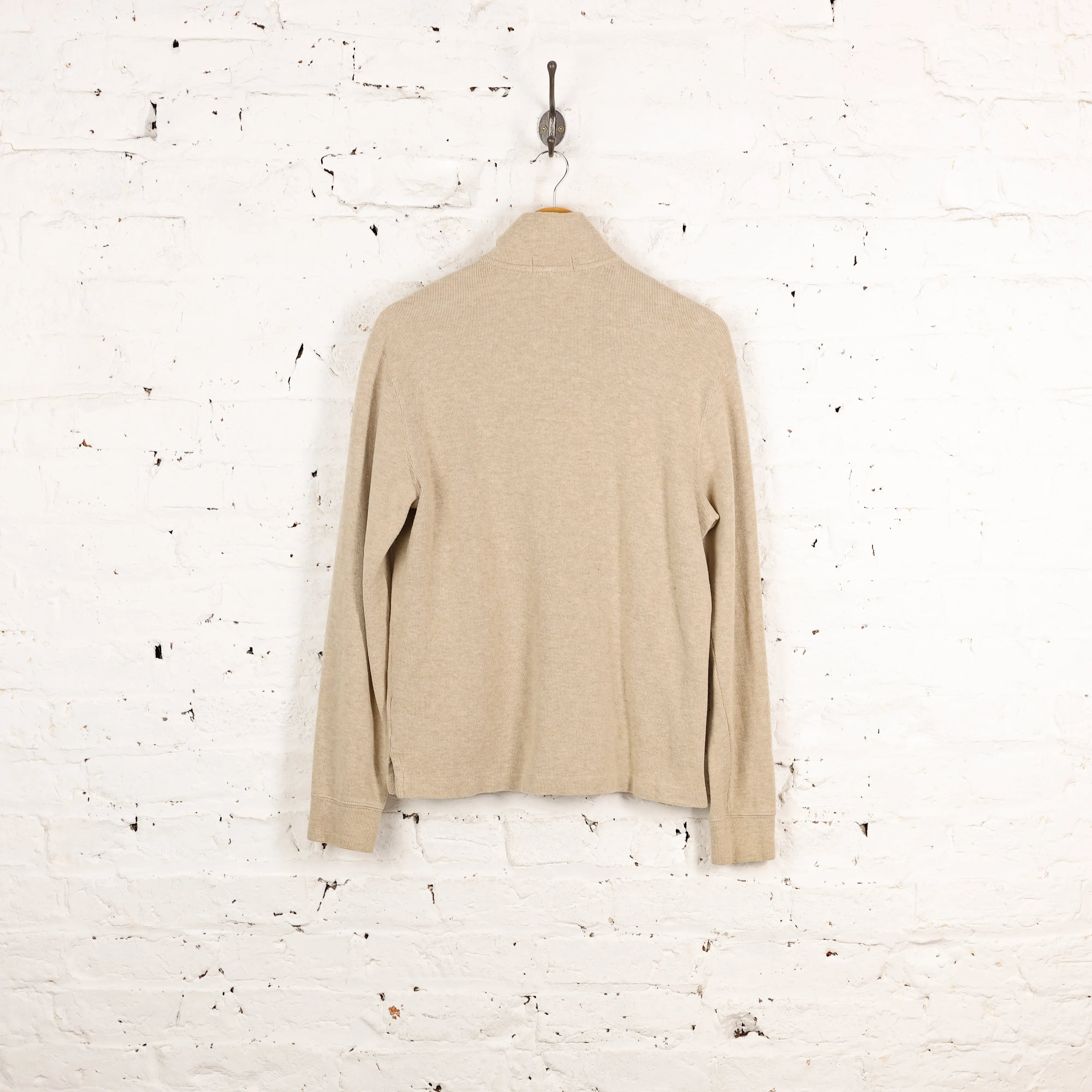 Ralph Lauren 1/4 Zip Sweatshirt - Beige - S