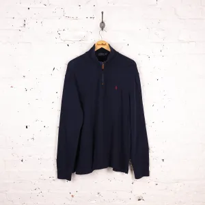 Ralph Lauren 1/4 Zip Sweatshirt - Blue - L