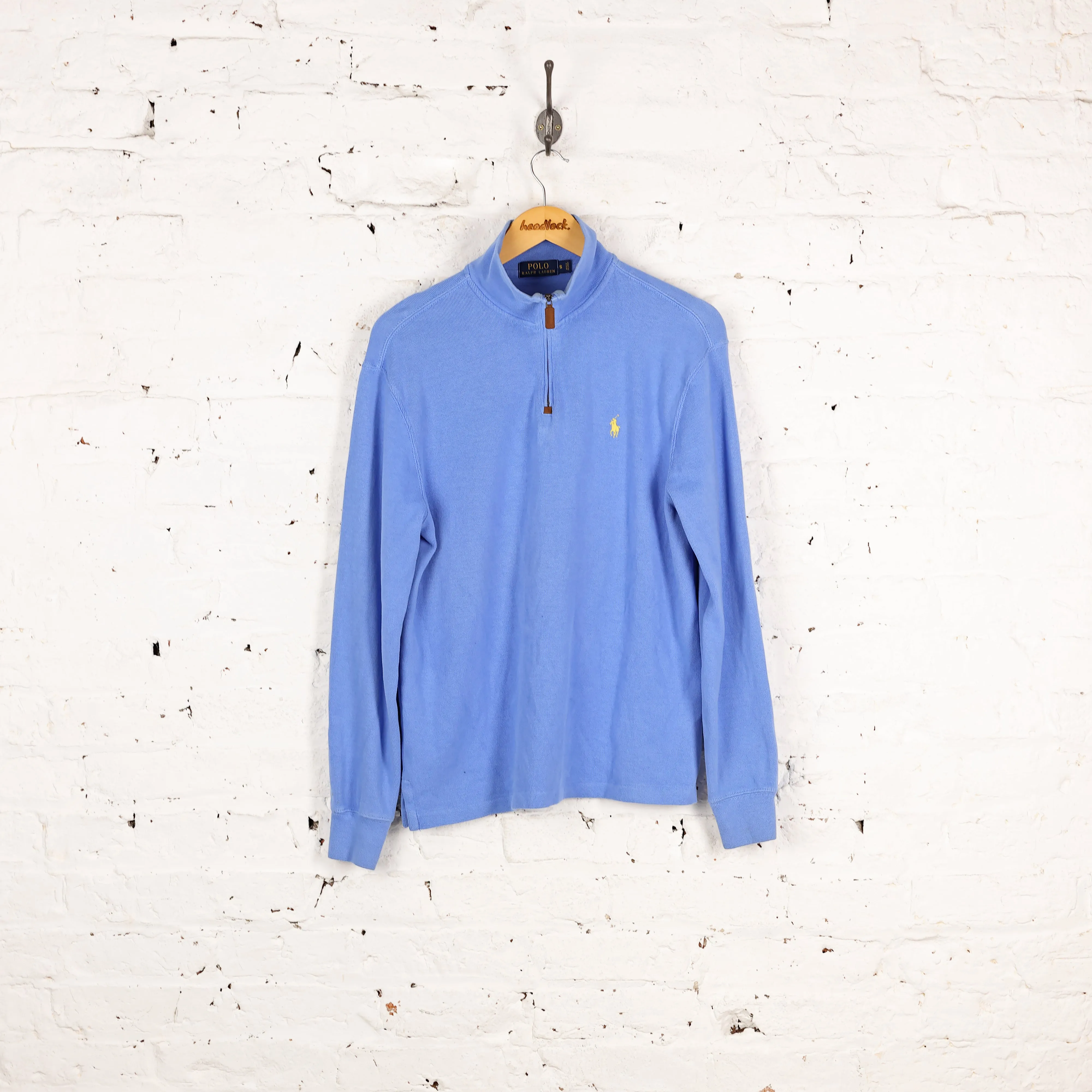 Ralph Lauren 1/4 Zip Sweatshirt - Blue - S
