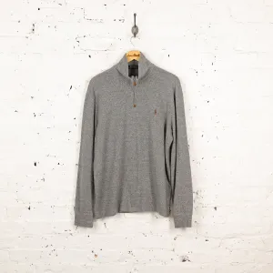Ralph Lauren 1/4 Zip Sweatshirt - Grey - L