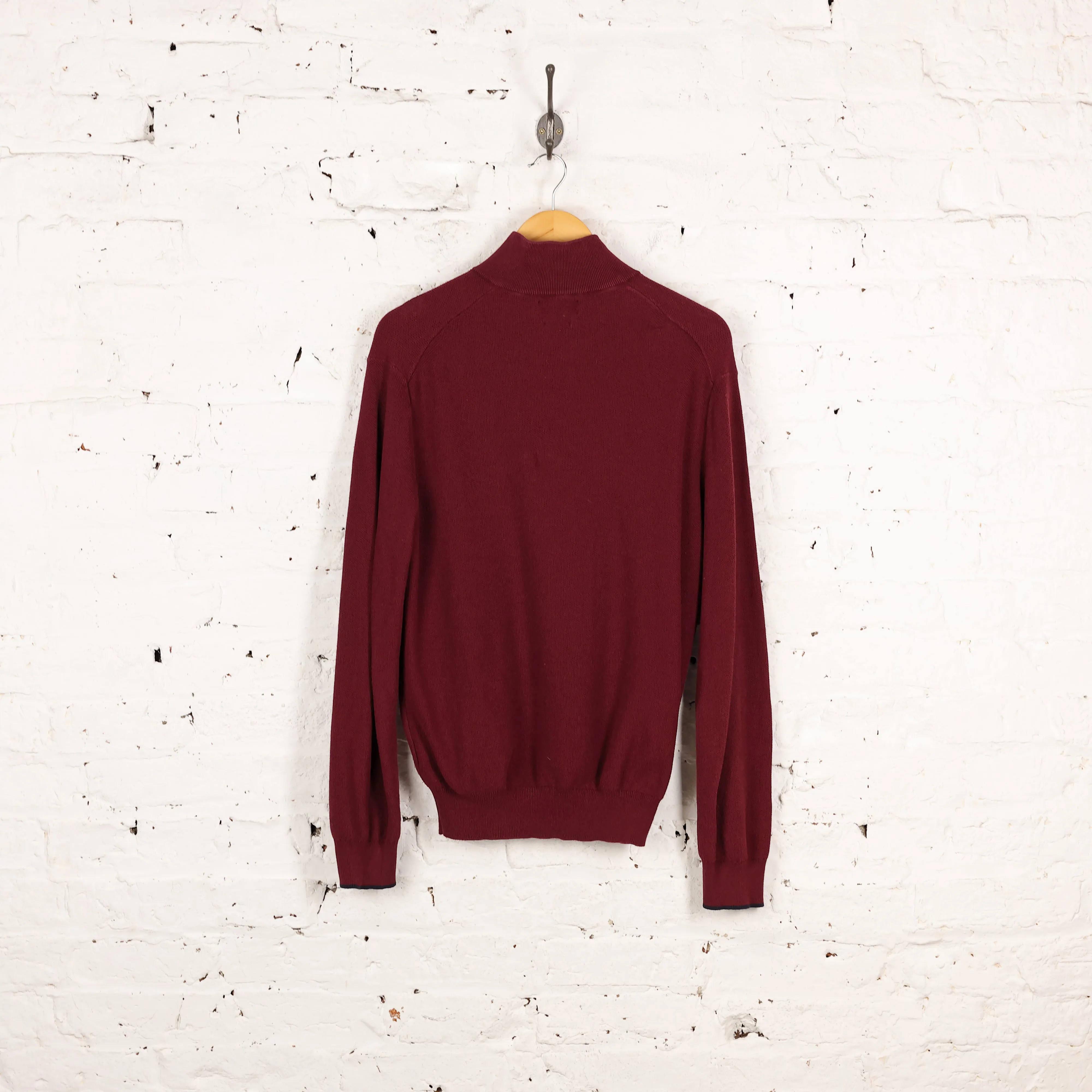 Ralph Lauren 1/4 Zip Sweatshirt - Maroon - S