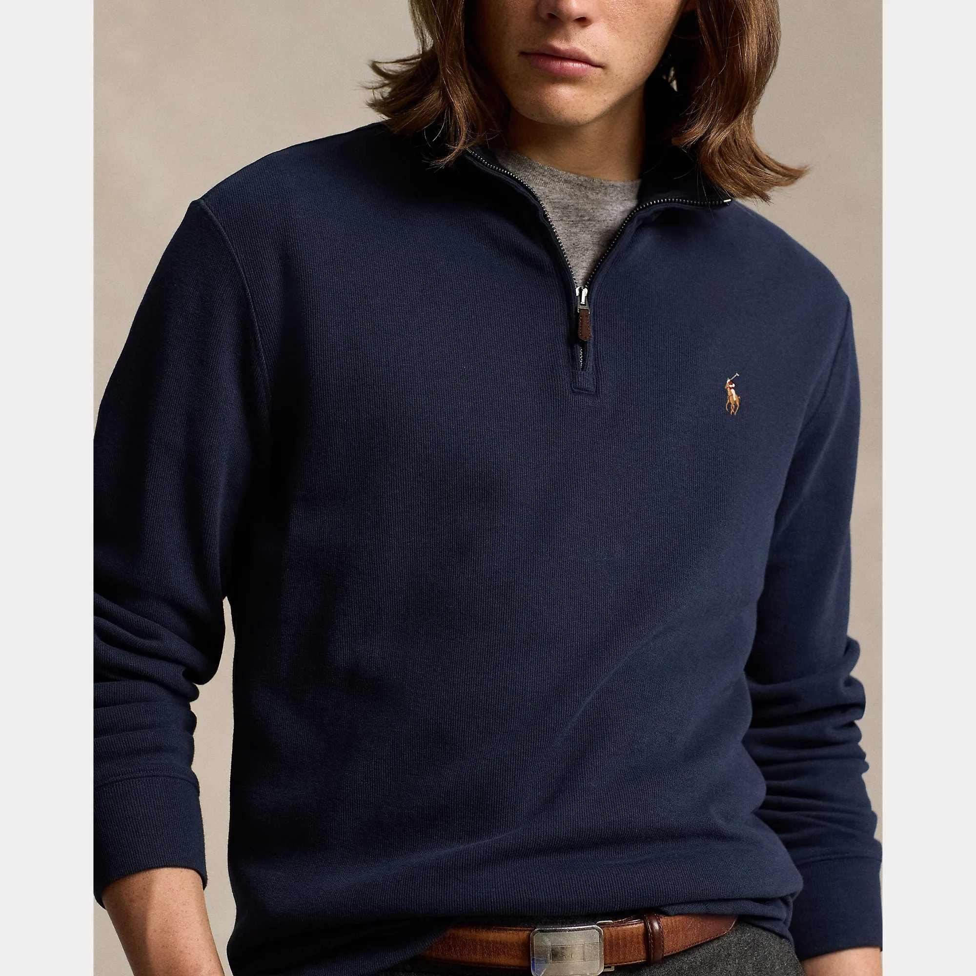 Ralph Lauren Mens  Half zip Jumper - Blue or Cruise Navy