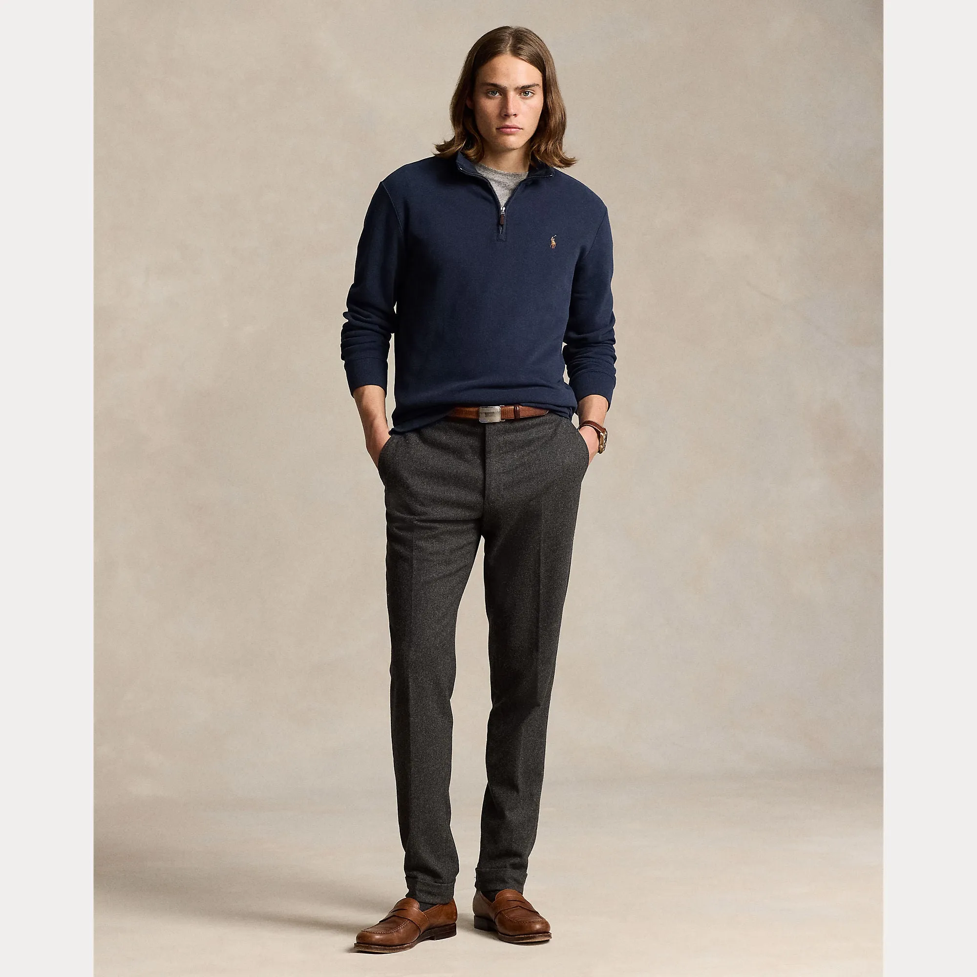 Ralph Lauren Mens  Half zip Jumper - Blue or Cruise Navy
