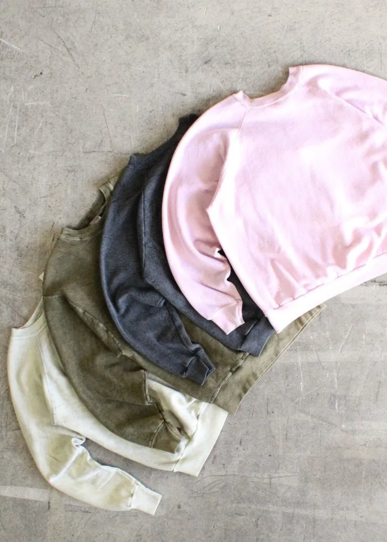 RCYCLD Washed Raglan Sweatshirt