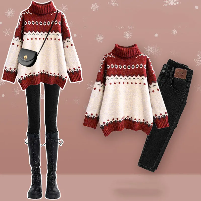 red turtleneck sweater  UB96017