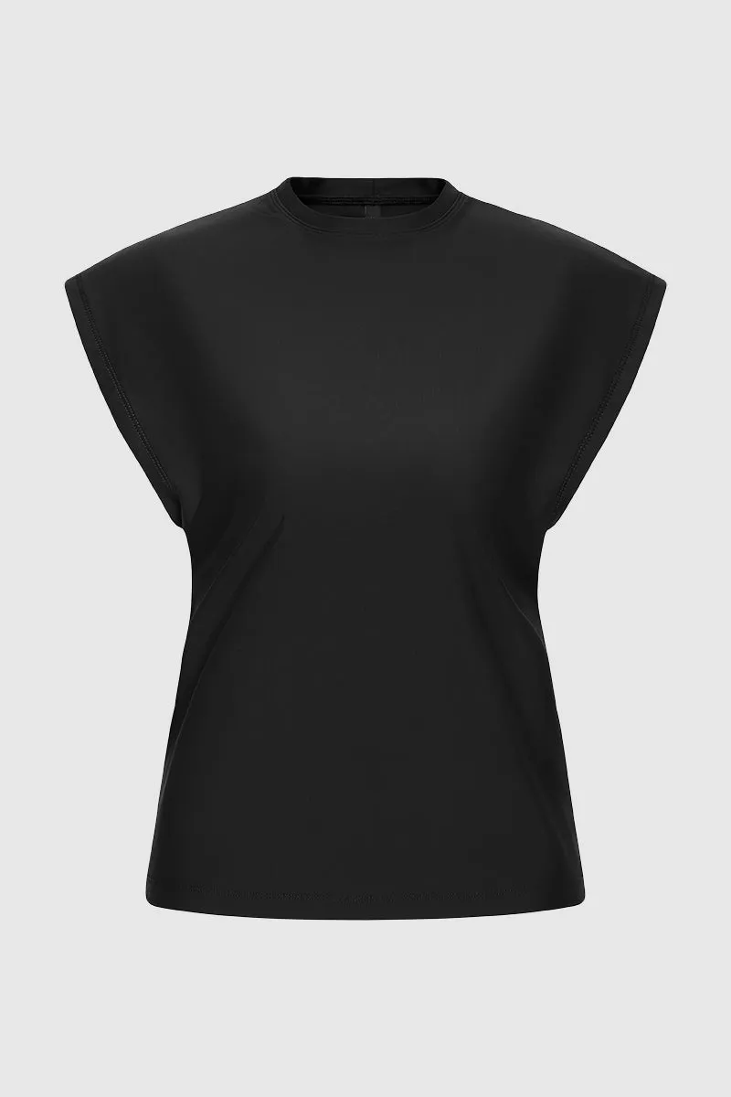 Relaxed Sleeveless Rashguard - Black