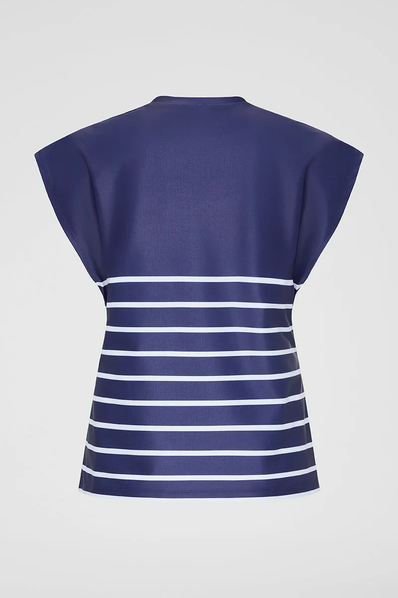 Relaxed Sleeveless Rashguard - La Mer Navy