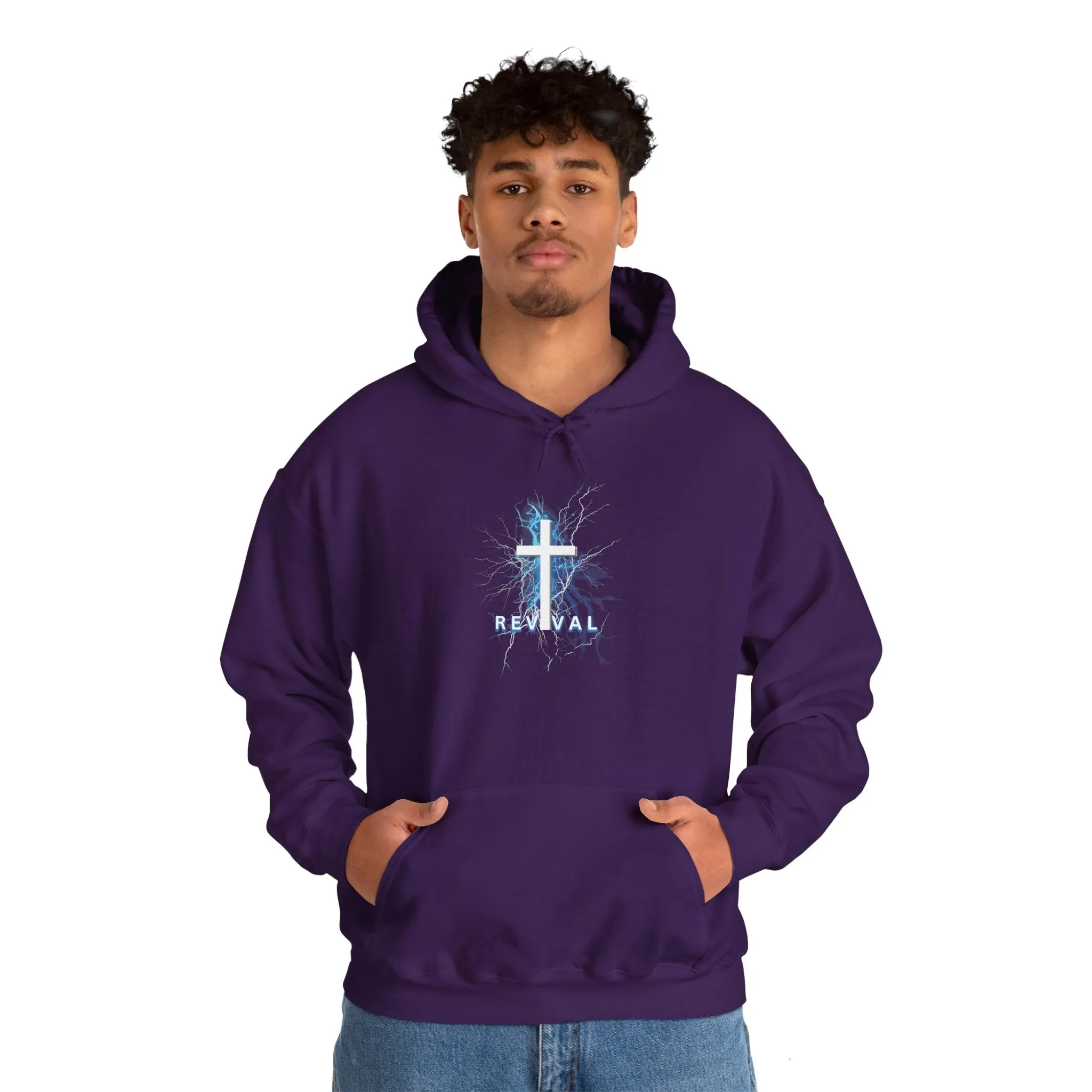 REVIVAL Cross - Unisex Heavy Blend™ Hooded Sweatshirt