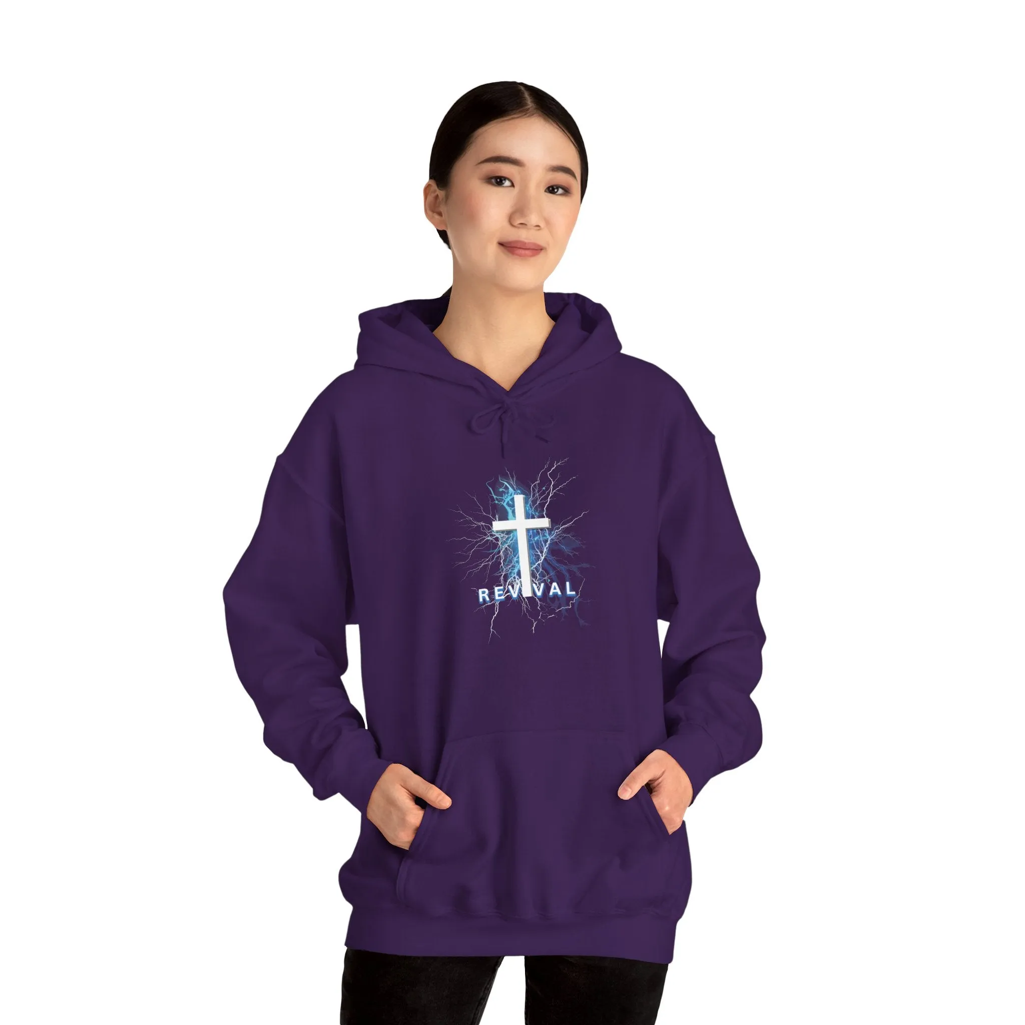 REVIVAL Cross - Unisex Heavy Blend™ Hooded Sweatshirt