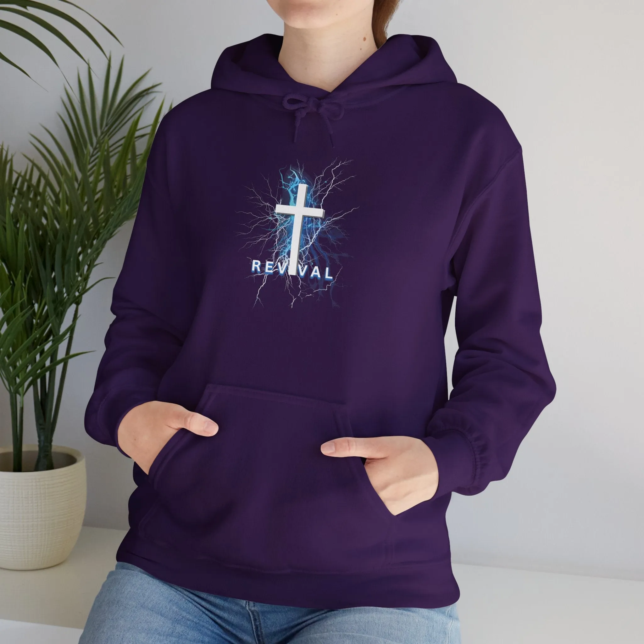 REVIVAL Cross - Unisex Heavy Blend™ Hooded Sweatshirt