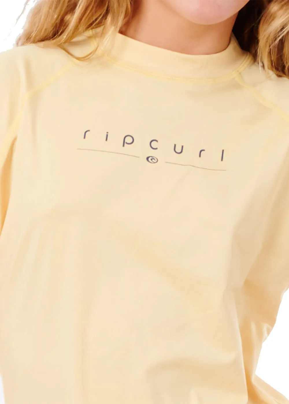 Rip Curl Girls Golden Rays Short Sleeve Rash Guard