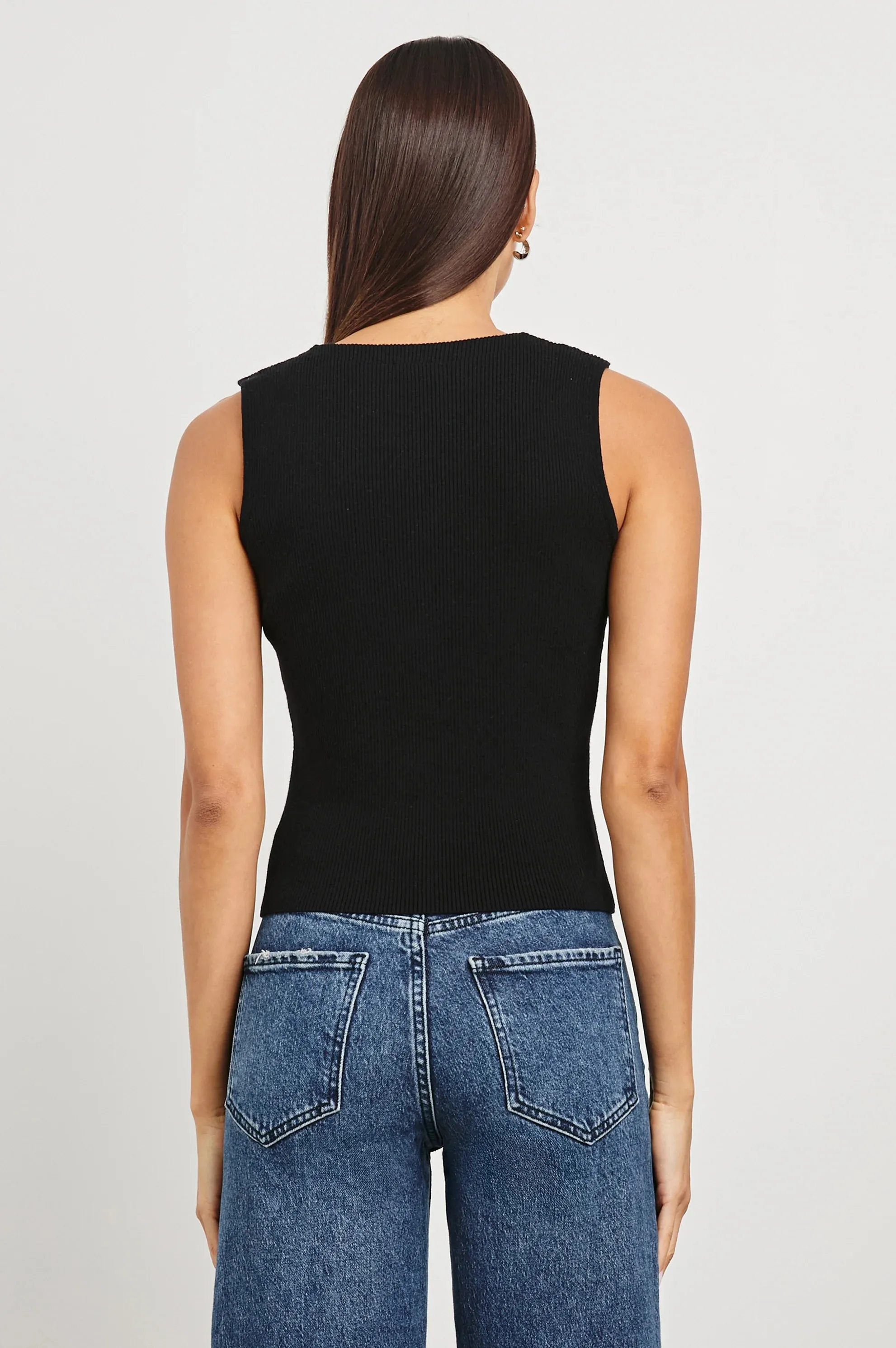 Rosa vest - black