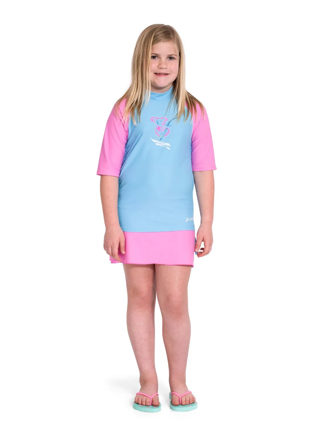 Ruched 4 Piece Swim Set - Mallow