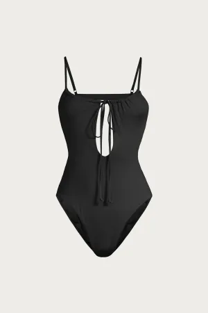 RUCHED CUTOUT ONE PIECE