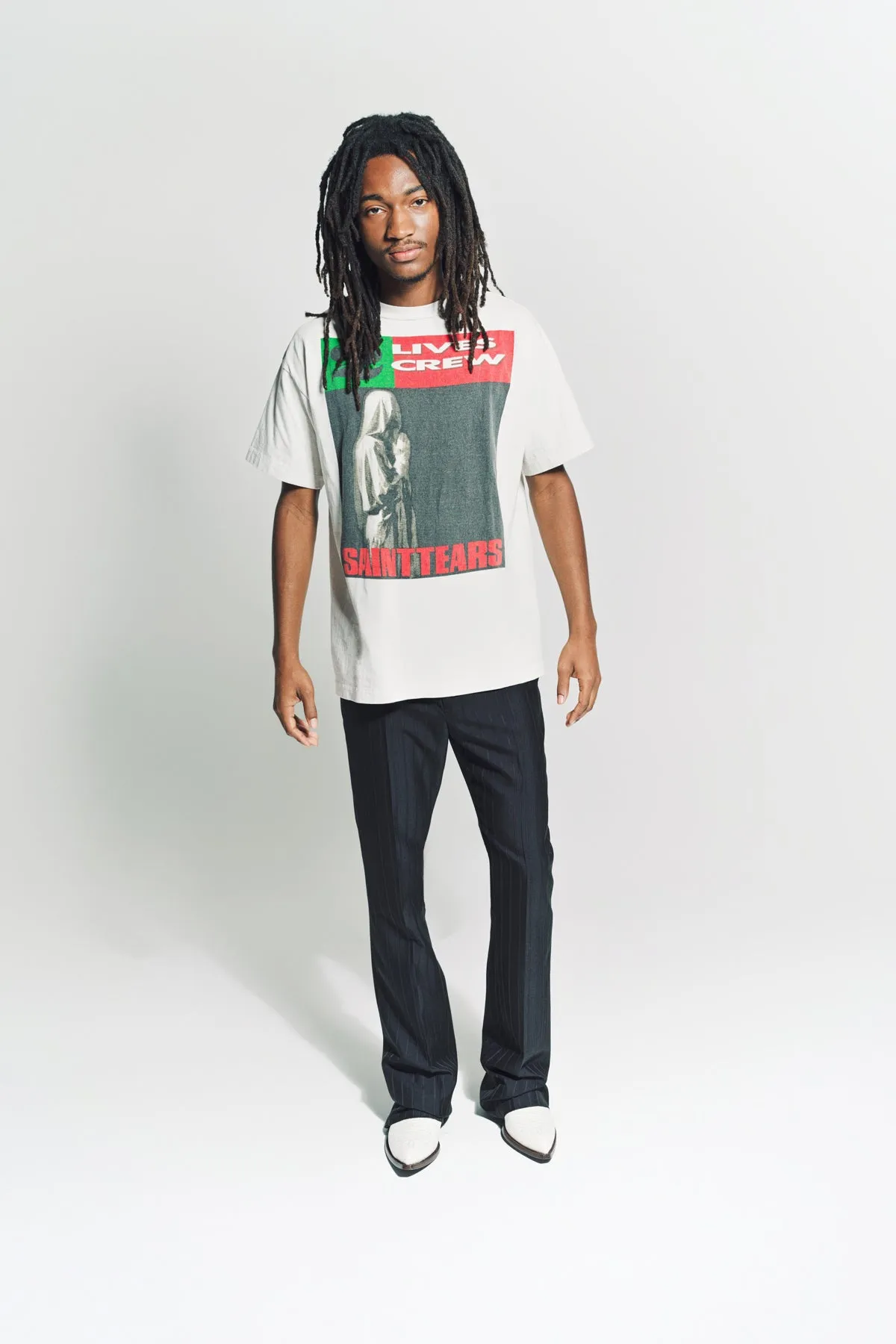 SAINT MICHAEL | LIVES CREW DENIM TEARS TEE