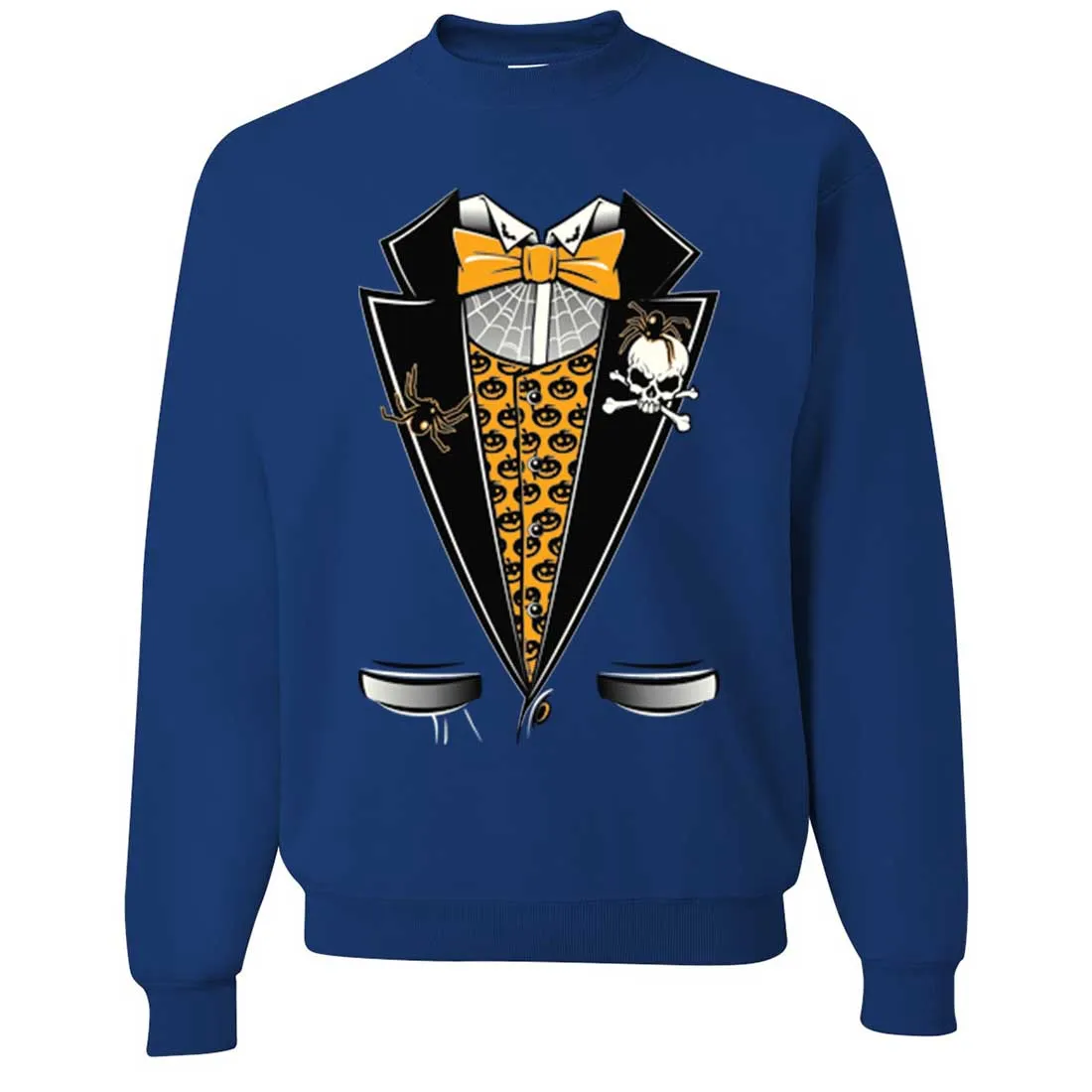 Scary Halloween Tuxedo Crewneck Sweatshirt