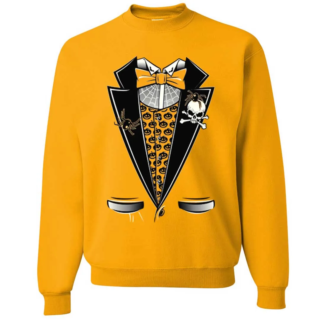 Scary Halloween Tuxedo Crewneck Sweatshirt
