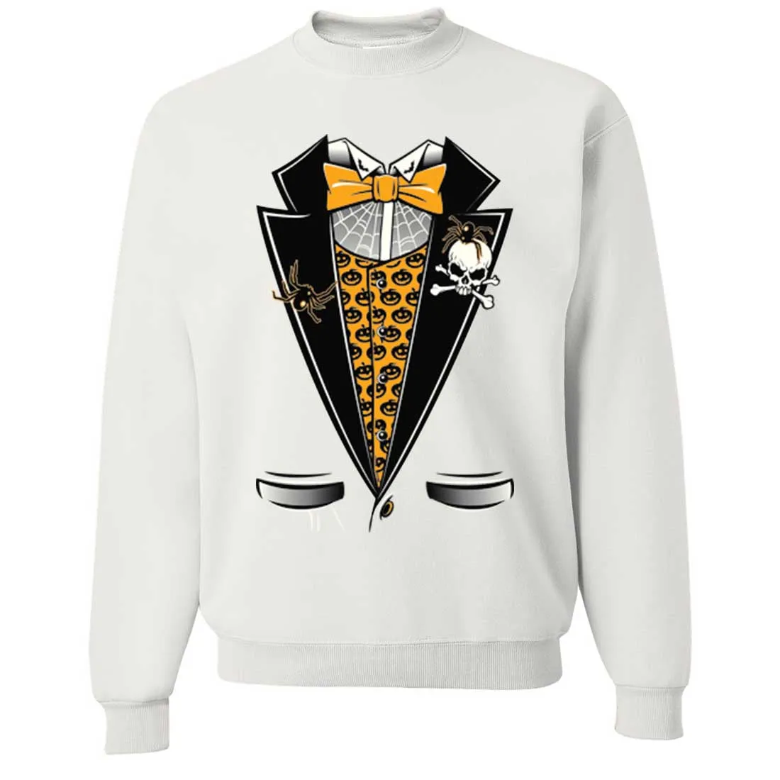 Scary Halloween Tuxedo Crewneck Sweatshirt