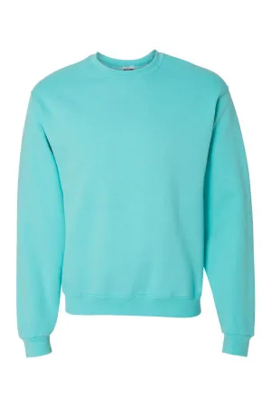 Scuba Blue You Design It Embroidered Side Bows Unisex NuBlend Crew Sweatshirt *Customize Your Text and Bows
