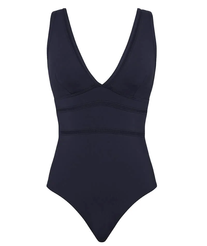 Sea Level Eco Essentials Spliced B-Dd Cup One Piece Swimsuit - Night Sky