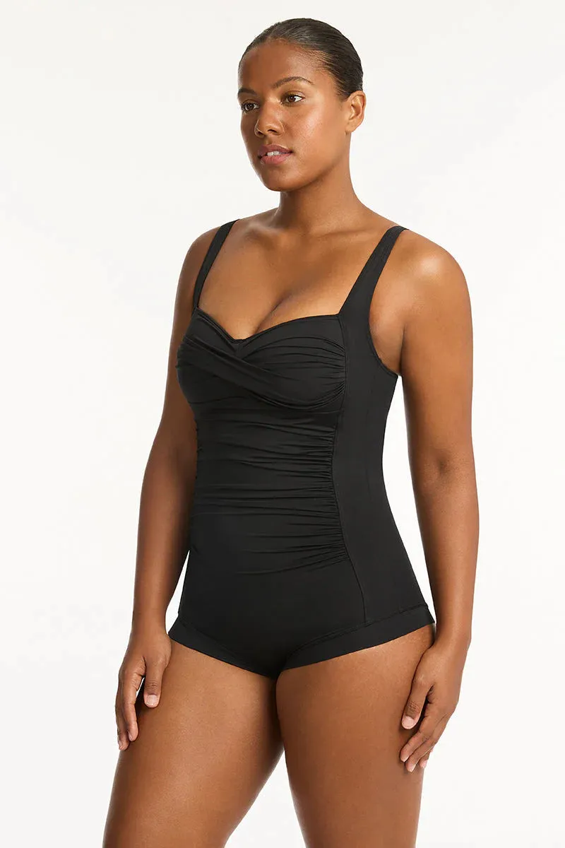Sea Level - Essentials Twist Front Multifit Boyleg One Piece
