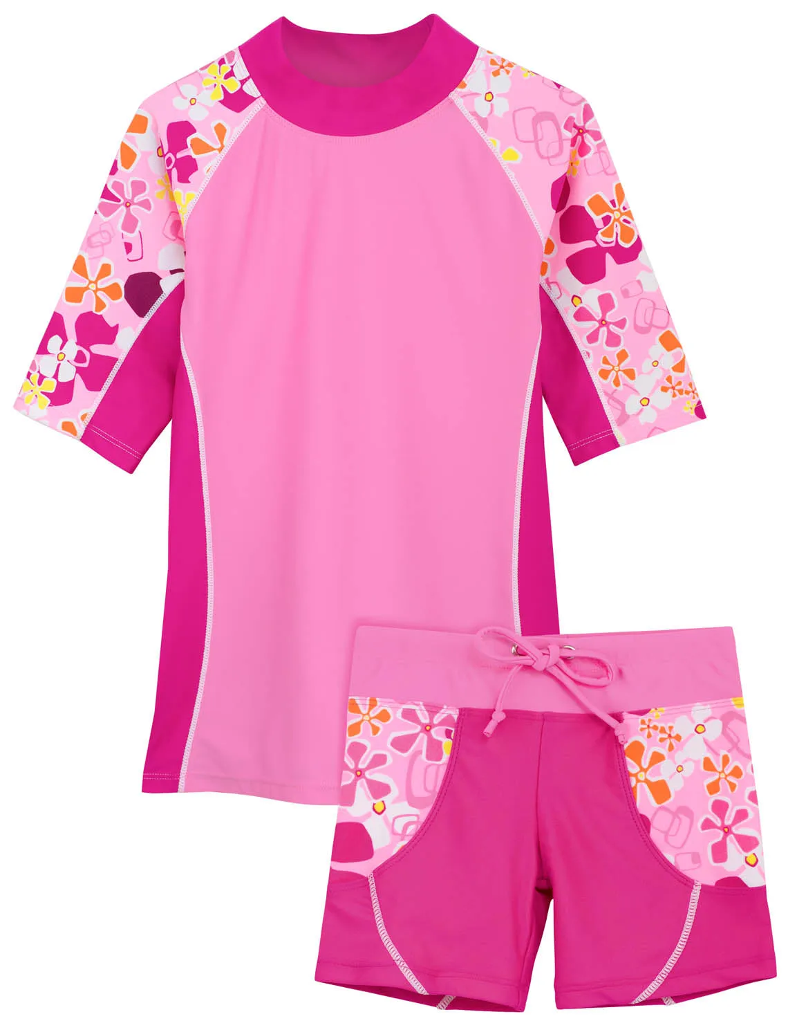 Seaside Rash Guard & Swim Short - Fresia