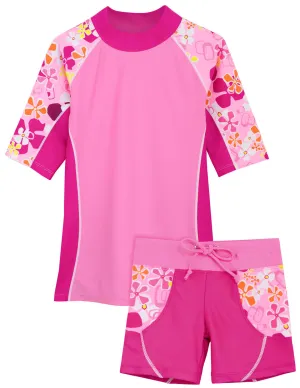 Seaside Rash Guard & Swim Short - Fresia