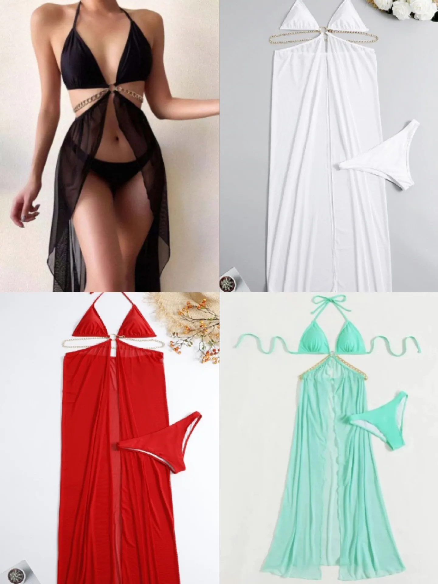 Sexy 3pcs Women Bikini Swimsuits