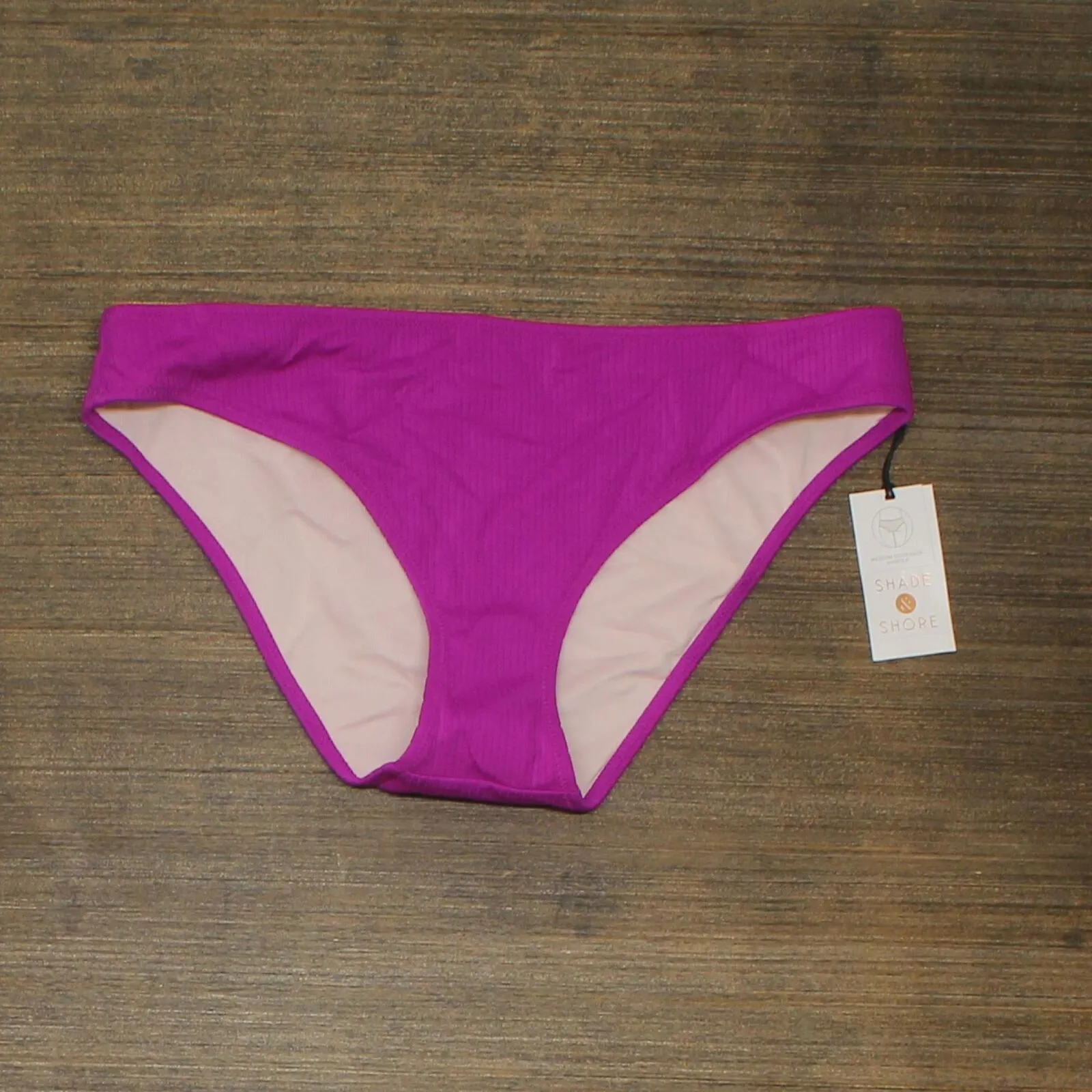 Shade & Shore Women's Ribbed Hipster Bikini Bottom AFT01