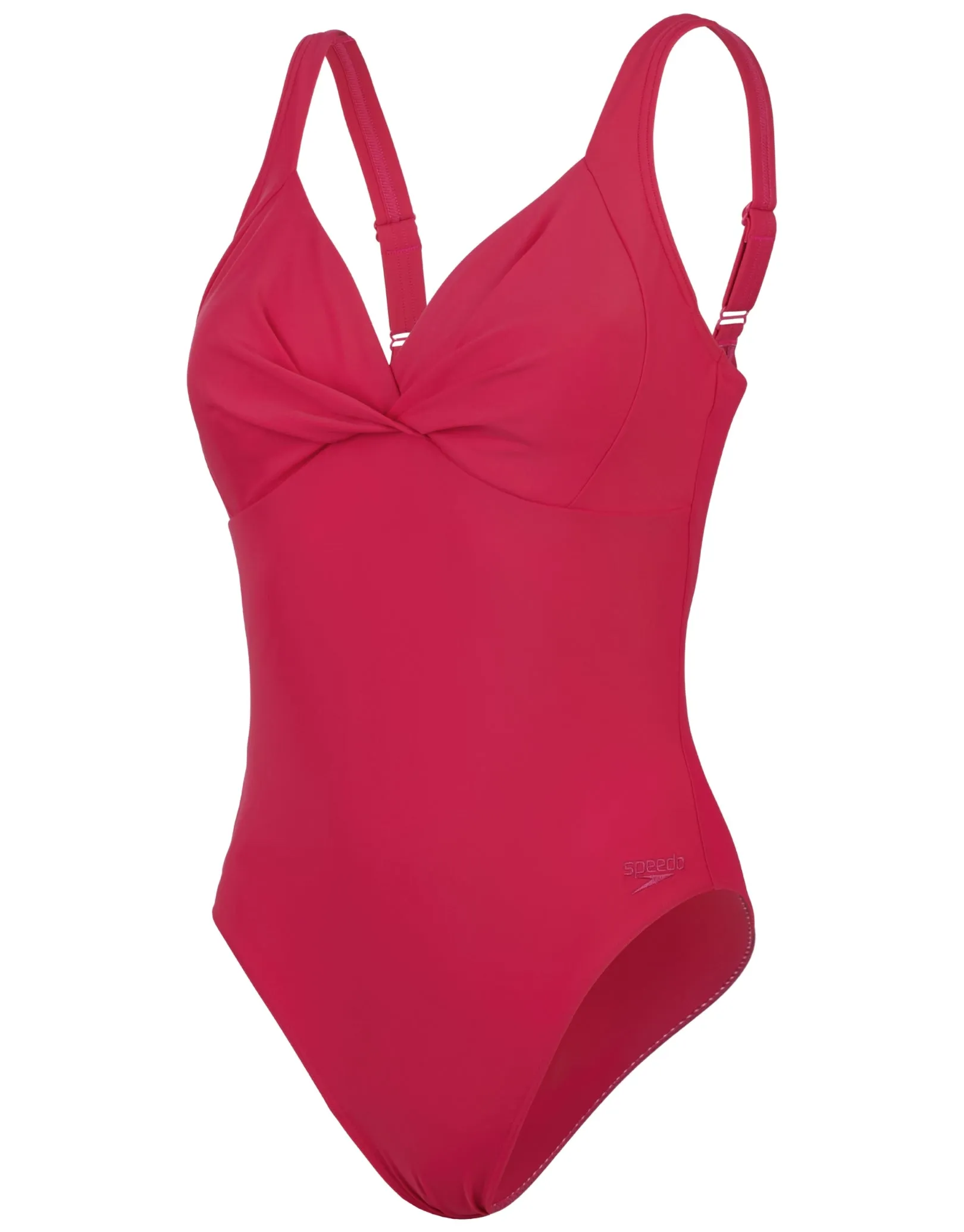 Shaping Cross Knot Swimsuit - Magenta