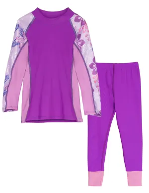 Shoreline Rash Guard & Swim Legging - Malva