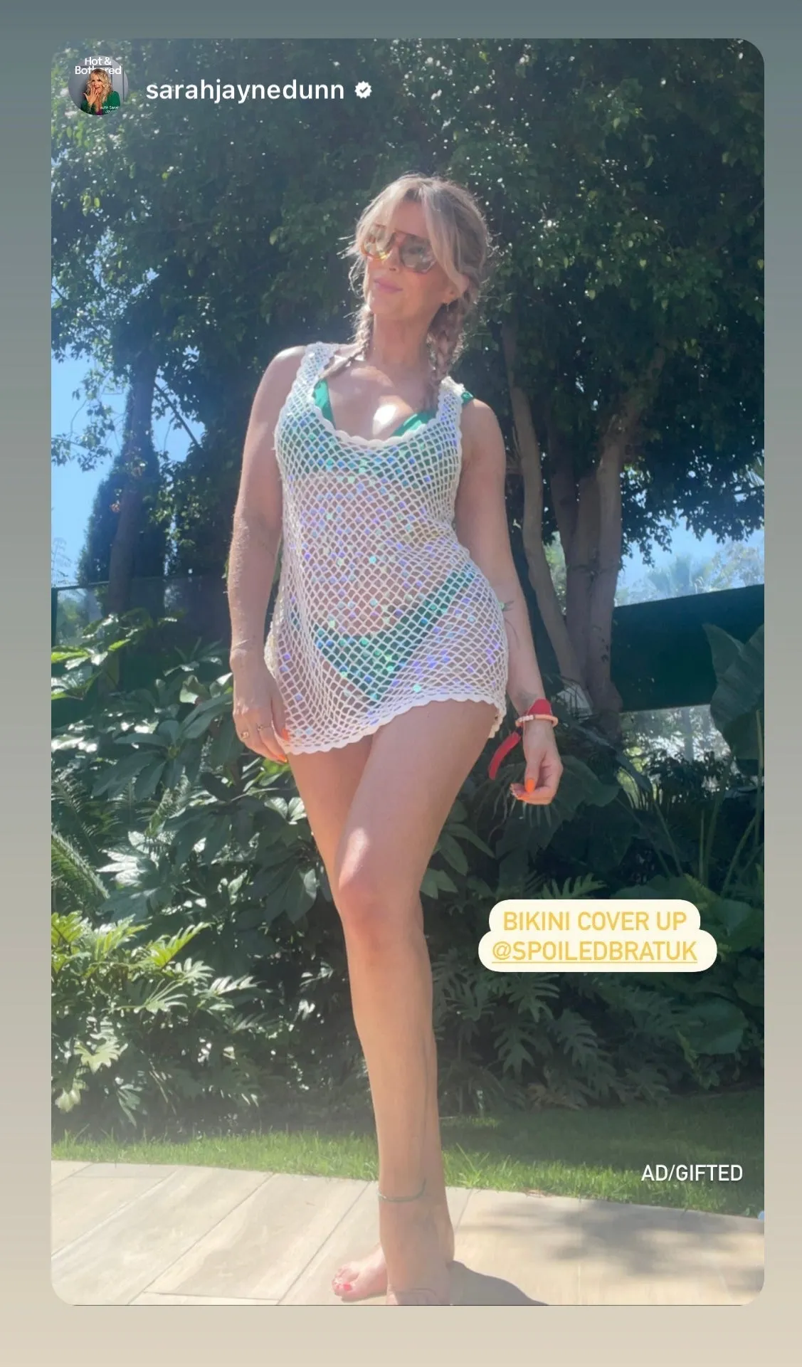 Show Me Your Mumu Sequin Beach Cass Coverup Dress as seen on Sarah Jayne Dunn