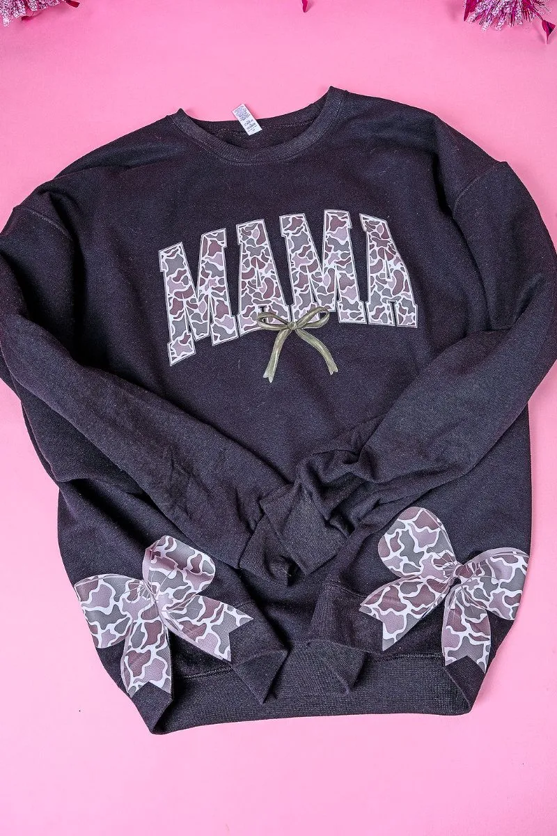 Side Bows Old Camo Mama Unisex NuBlend Crew Sweatshirt