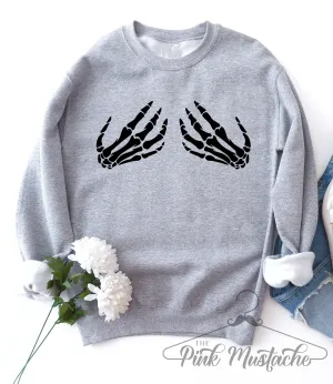 Skelton Halloween Hands Unisex Sweatshirts / Gildan and Bella Options