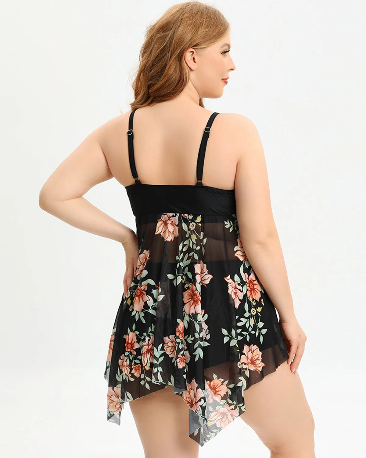 SLIM® Plus Size Tankinis Set Swimdress