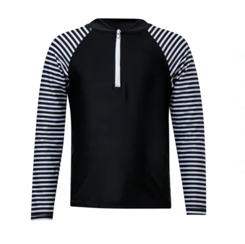 Snapper Rock- Black Long Sleeve Rash Guard