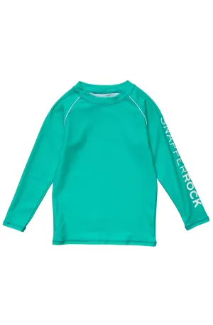 SNAPPERROCK Boys Grassy Green LS Rash Top