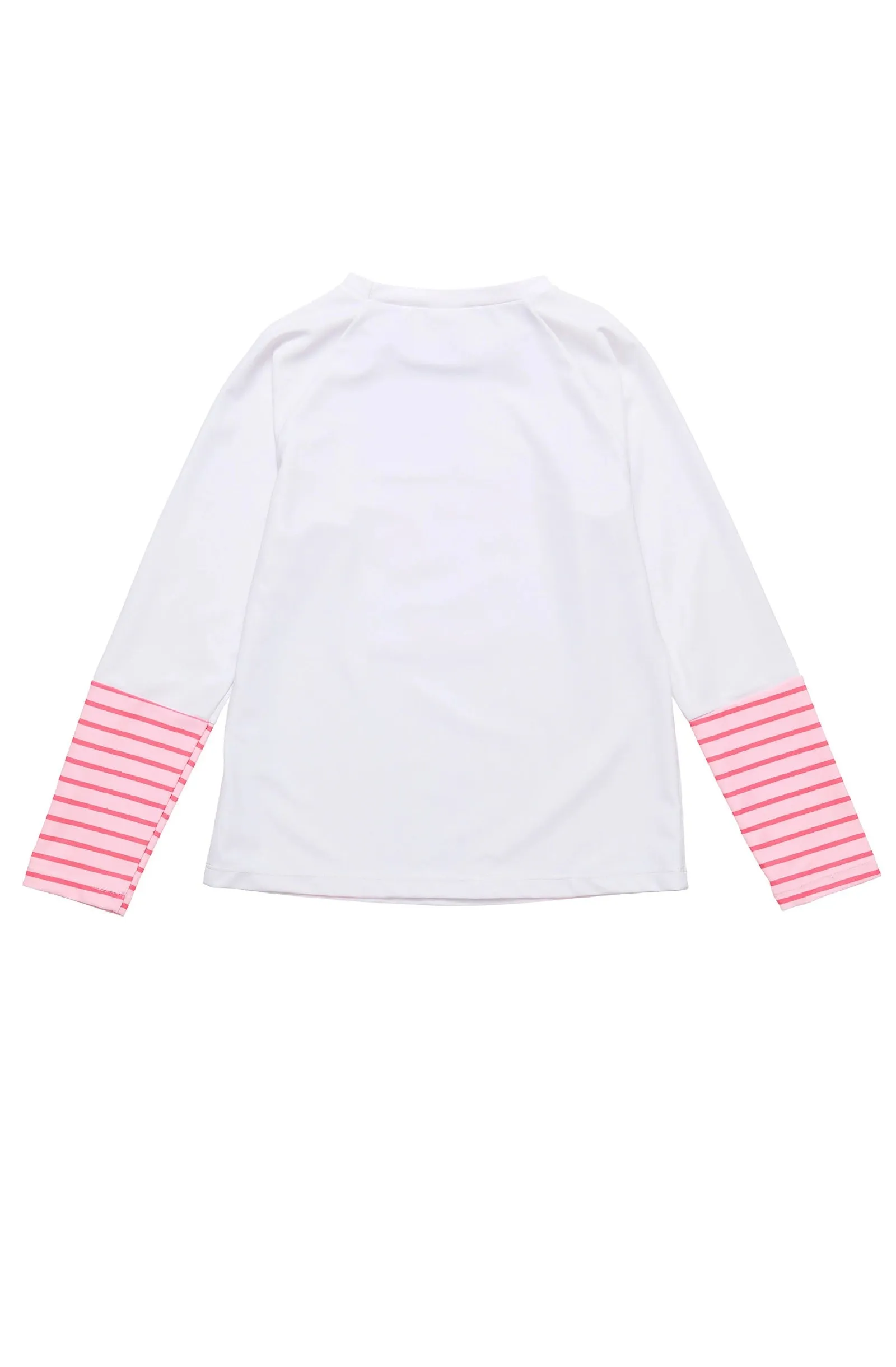 SNAPPERROCK Girls Palm Island Sustainable Long Sleeve Rashguard