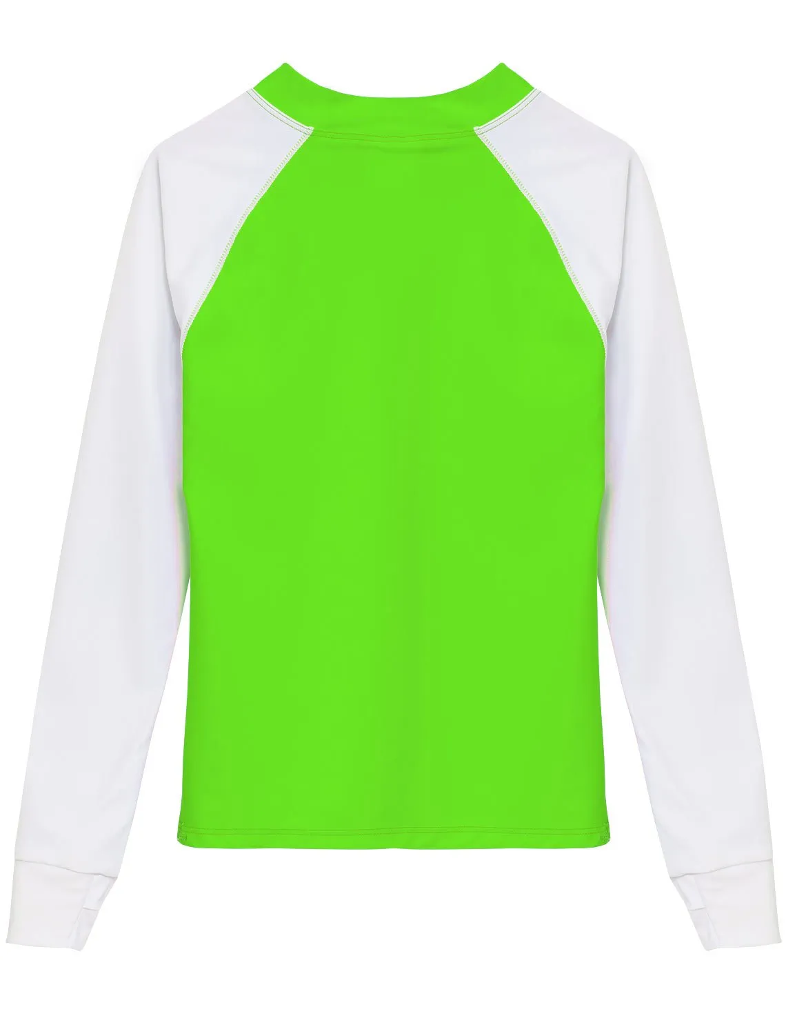 Snorkel Hawaii Fish ID Rash Guard - Neon Green