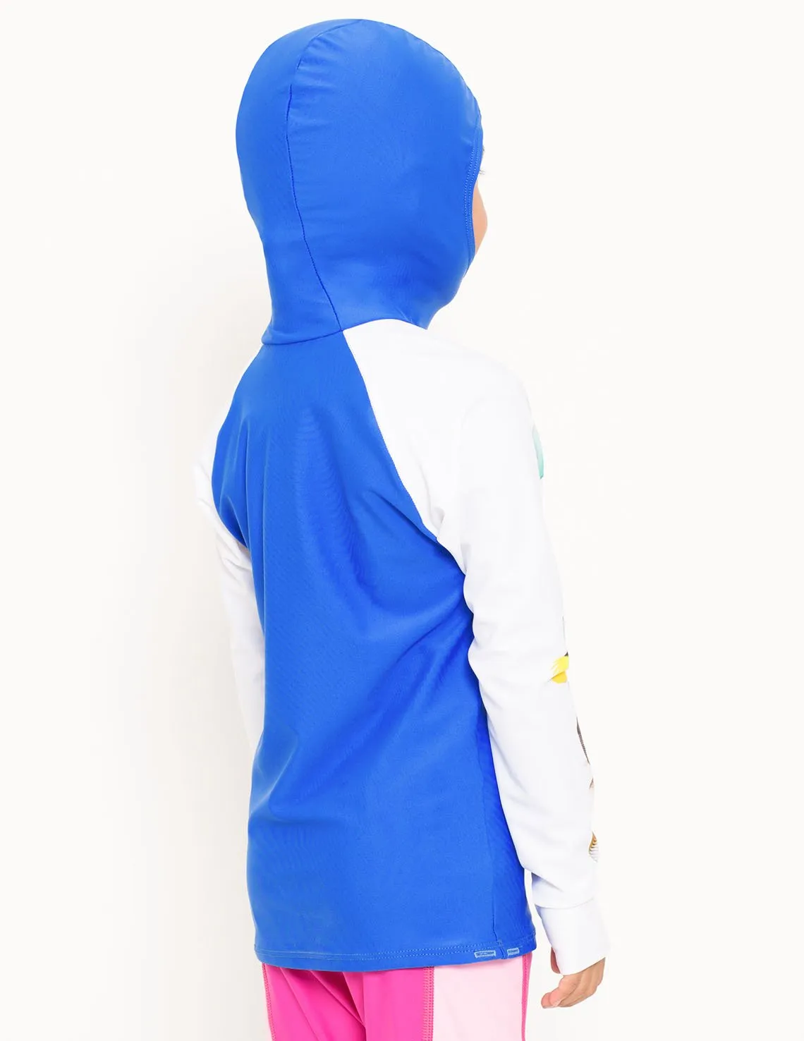 Snorkel Hoodie Rash Guard - Caribbean Fish ID - Orange