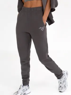 Soho Script Sweatpants - Charcoal