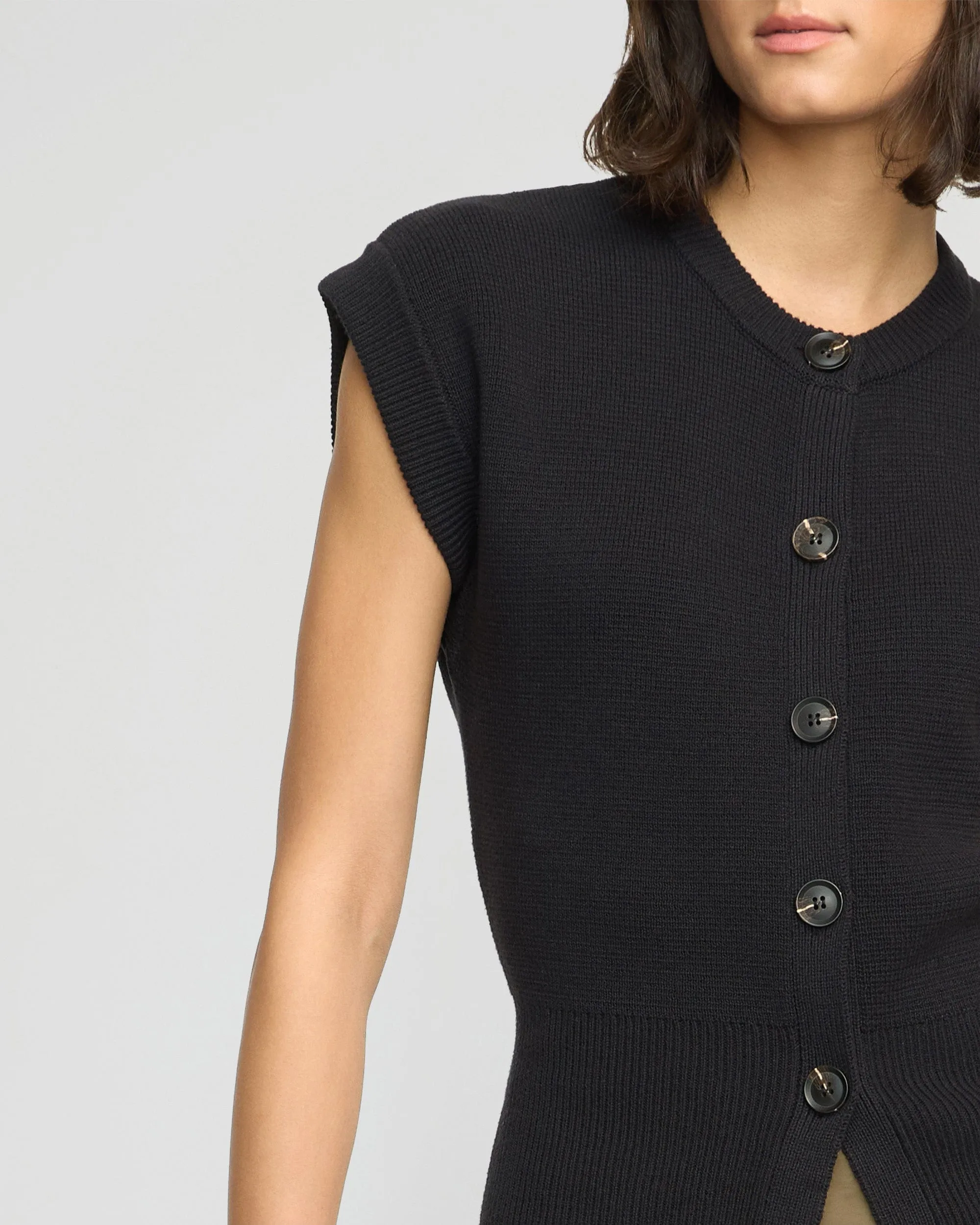 Solea Button Knit Vest