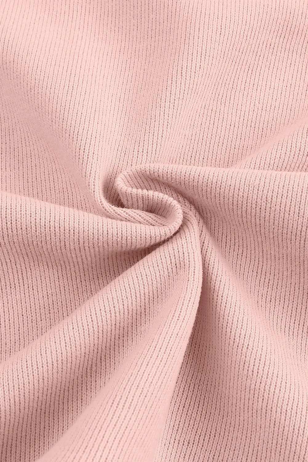 Solid Patchwork Trim Hoodie