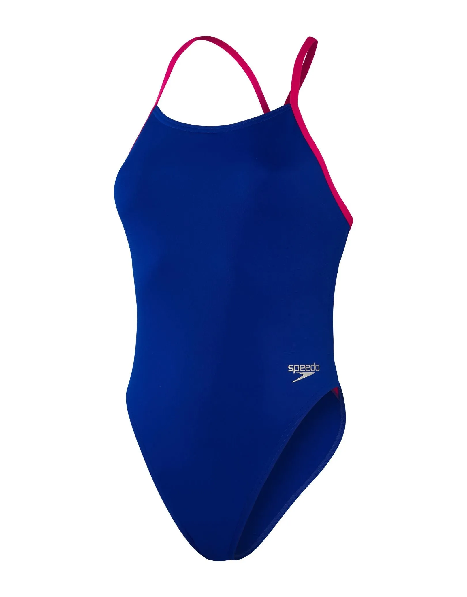Solid Tieback Swimsuit - Blue/Pink
