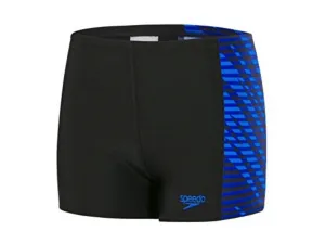 Speedo Allover Panel Boys Aquashort (Black/Blue)
