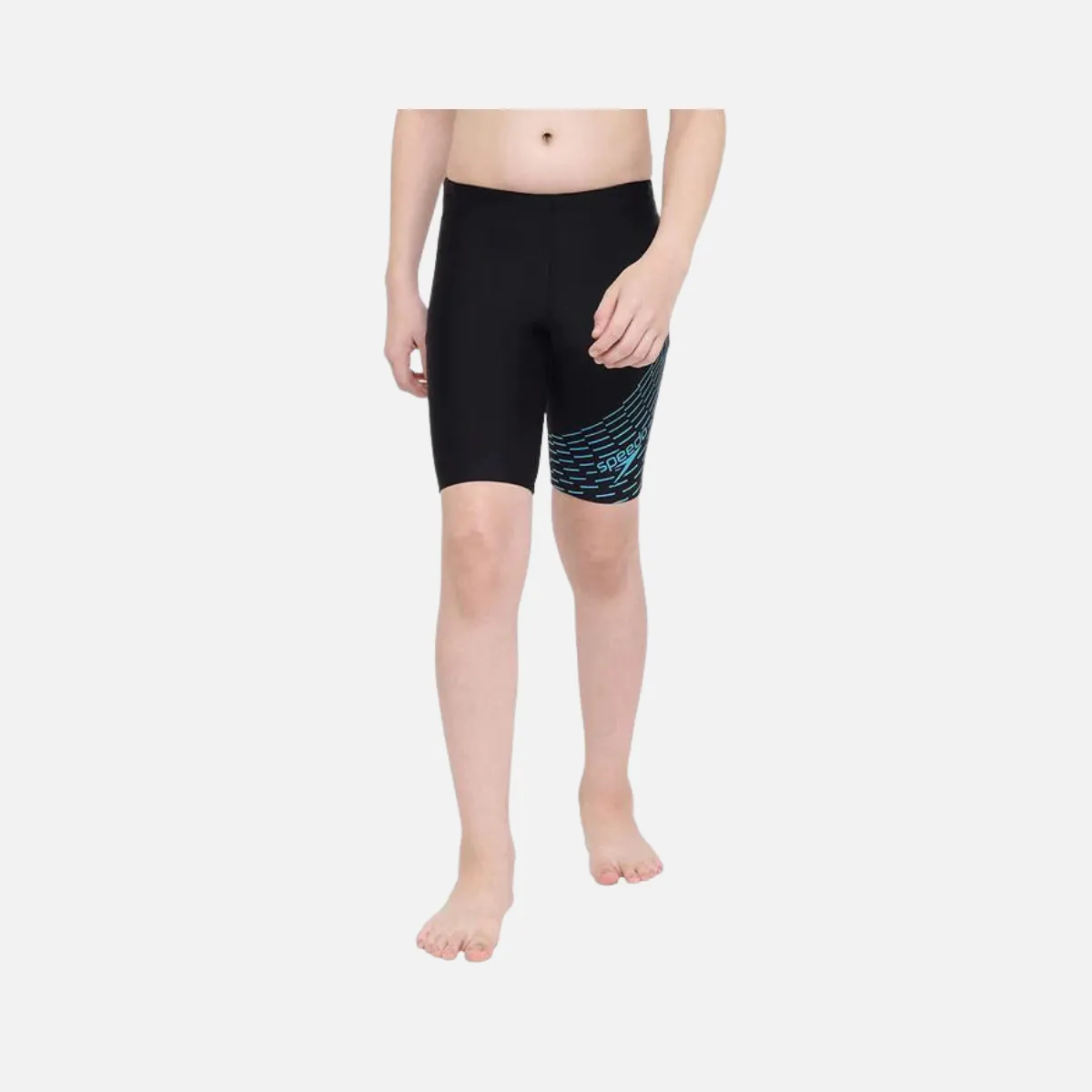 Speedo Boy's Medley Logo Jammer -Black/Aquarium