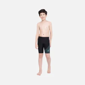 Speedo Boy's Medley Logo Jammer -Black/Aquarium